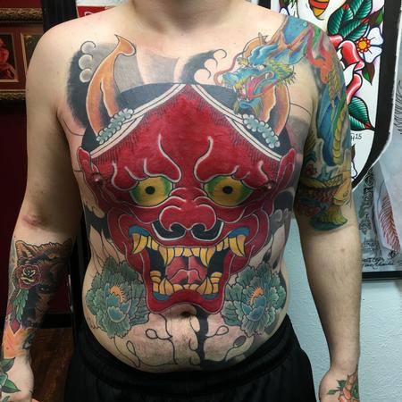 Tattoos - Hannya Chest Piece - 120566